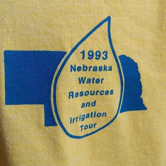 Vintage T-Shirt XL Single Stitch 1993 Tee Men's Nebraska Farmer Screen Stars - Picture 4 of 5